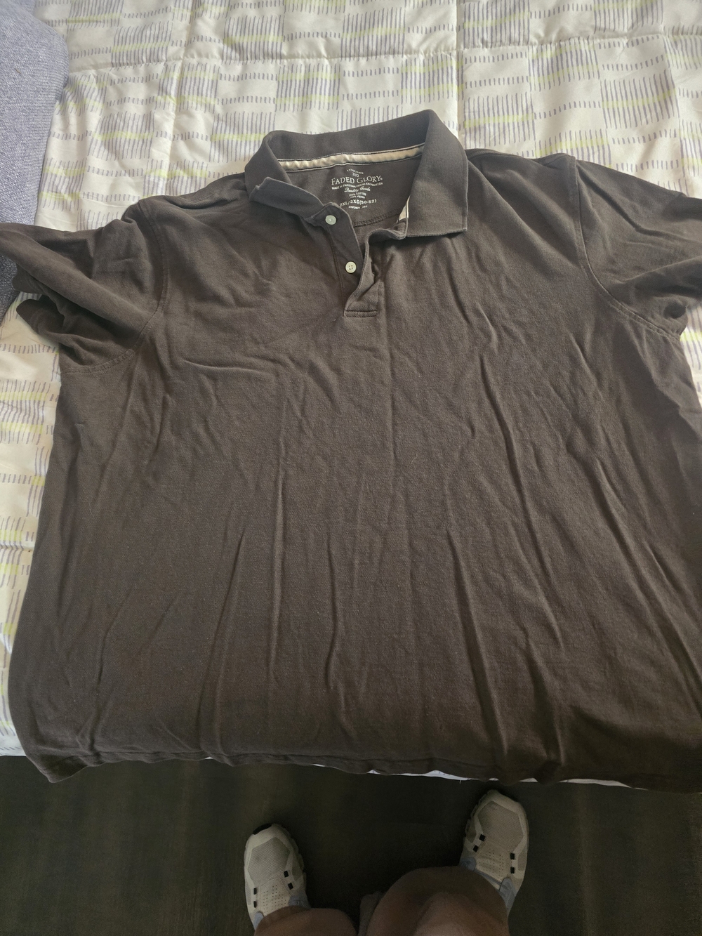 Faded Glory Men's Polo Shirt - Dark Brown
